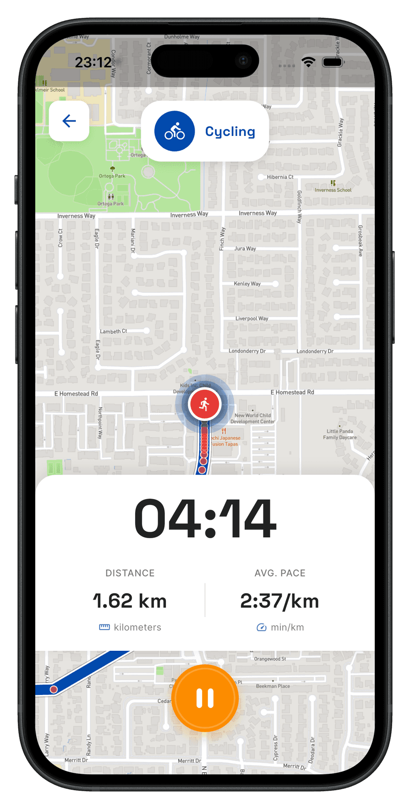 WellSpring GPS activity tracking